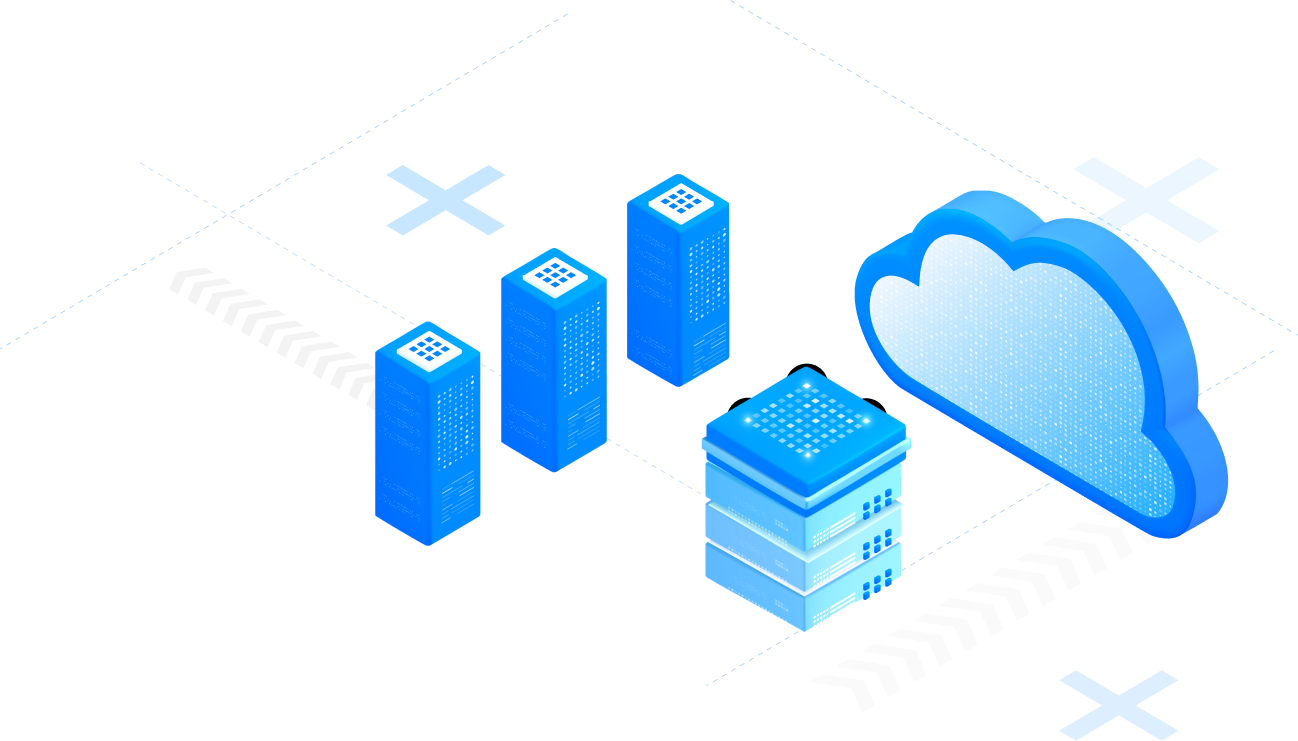 Cloud infrastructure illustration