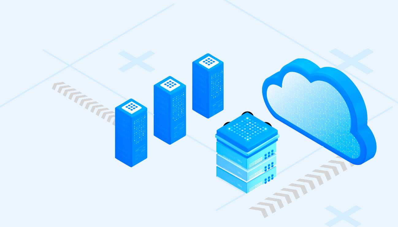 Cloud infrastructure illustration
