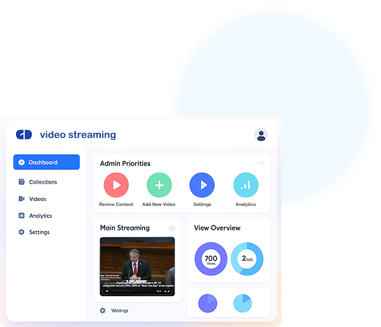 Streaming platform dashboard